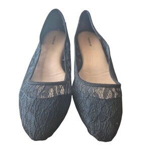 Torrid Black Lace Flats Size 12W